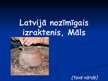 Presentations 'Latvija sastopamais māls', 1.