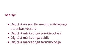 Presentations 'Digitālais mārketings', 2.