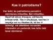 Presentations 'Patriotisms', 3.