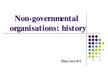 Presentations 'Non-Governmental Organizations: History', 1.