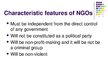 Presentations 'Non-Governmental Organizations: History', 8.