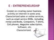 Presentations 'E-entrepreneurship', 4.