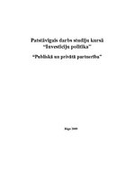 Research Papers 'Publiskā un privātā partnerība', 1.