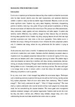 Essays 'Managing stress before exams', 1.