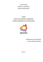 Presentations 'Ubuntu servera instalēšana un konfigurācija', 1.