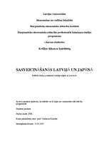 Research Papers 'Sasveicināšanās Latvijā un Japānā', 1.