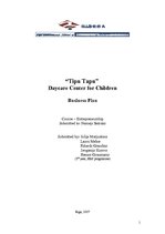 Business Plans 'Business Plan "Tipu Tapu" - Daycare Center for Children', 1.