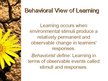 Presentations 'Behavioral Learning Theory', 4.