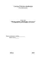 Research Papers 'Pedagoģiskā psiholoģija cietumos', 1.