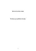 Essays 'Pārdomas par politisko situāciju Latvijā', 1.