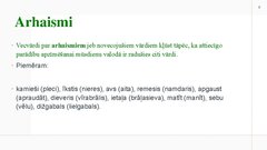 Presentations 'Vārdu krājuma vēsturiskais mainīgums', 8.