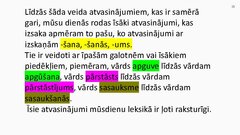 Presentations 'Vārdu krājuma vēsturiskais mainīgums', 15.