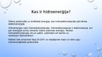 Presentations 'Hidroenerģija', 2.