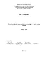 Research Papers 'Pirkstiņrotaļas kā runas attīstības veicinātājs 2-3 gadu veciem bērniem', 1.