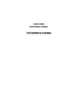 Research Papers 'Testamenta formas', 1.
