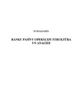 Term Papers 'Banku pasīvu operāciju struktūra un analīze', 1.
