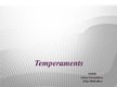 Presentations 'Temperaments', 1.