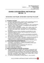 Samples 'Darba aizsardzības instrukcija būvdarbu vadītājam, būvdarbu vadītāja palīgam', 1.