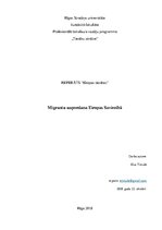 Research Papers 'Migrantu uzņemšana Eiropas Savienībā', 1.