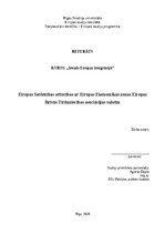 Research Papers 'Eiropas Savienības attiecības ar Eiropas Ekonomikas zonas Eiropas Brīvās Tirdzni', 1.