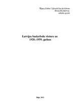 Research Papers 'Latvijas basketbola vēsture no 1920. līdz 1959.gadam', 1.