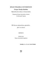 Research Papers 'Lēmumu pieņemšana Eiropas Savienībā', 1.