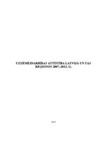 Research Papers 'Uzņēmējdarbības attīstība Latvijā un reģionos no 2007. līdz 2012.gadam', 1.