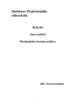 Research Papers 'Pneimatisko bremžu uzbūve', 1.