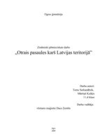 Research Papers 'Otrais pasaules karš Latvijas teritorijā', 1.
