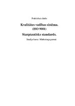 Summaries, Notes 'Starptautiskais standarts ISO 900', 1.