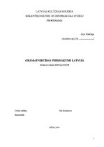 Research Papers 'Grāmatniecības pirmsākumi Latvijā', 1.