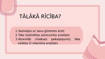 Presentations 'D vitamīna un dzelzs deficīts organismā', 3.