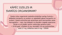 Presentations 'D vitamīna un dzelzs deficīts organismā', 9.