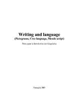 Research Papers 'Writing and Language (Pictograms, Cree Language, Mende Script)', 1.