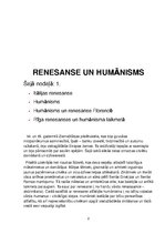 Summaries, Notes 'Renesanse un humānisms', 2.