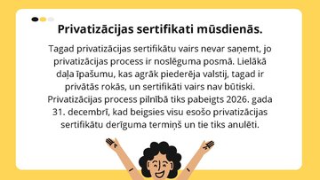 Presentations 'Privatizācija un privatizācijas sertifikats', 5.