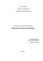 Essays 'Krīzes komunikācijas piemēra analīze - Rīgas brīvosta', 1.