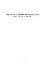 Practice Reports 'Krimināltiesiska prakse atskaite prokuratūrā', 1.