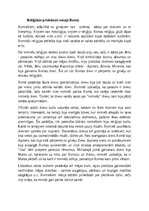 Essays 'Reliģiskie priekšstati senajā Romā', 1.