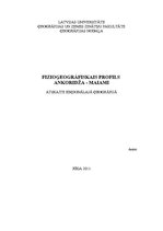 Research Papers 'Fizioģeogrāfiskais profils Ankoridža - Maiami', 1.