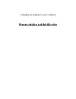 Summaries, Notes 'Integrēta macību stunda Sports un veselība 1. klasei', 1.