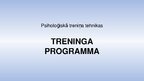 Samples 'Psiholoģiskā treniņa tehnikas - Treninga programma', 22.
