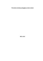 Practice Reports 'Pirmsskolas skolotāja pedagoģijas prakses atskaite', 1.