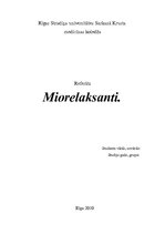 Summaries, Notes 'Miorelaksanti', 1.