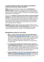 Summaries, Notes 'Senās Romas vēsture, kultūra, mitoloģija, sabiedrība un kultūras mantojums', 34.
