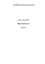 Research Papers 'Plāns "Barbarosa"', 1.