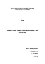Research Papers 'Uzņēmuma "Enigma Flowers" vadītāja loma, vadības stilu un varas veidu analīze', 1.