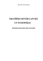 Research Papers 'Franšīzes devēji Latvijā', 1.