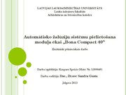 Research Papers 'Automātisko žalūziju sistēmu pielietošana moduļa ēkai "Bona Compact 40"', 43.