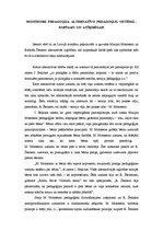 Research Papers 'Montesori pedagoģija alternatīvo pedagoģiju sistēmā - kopīgais un atšķirīgais', 1.